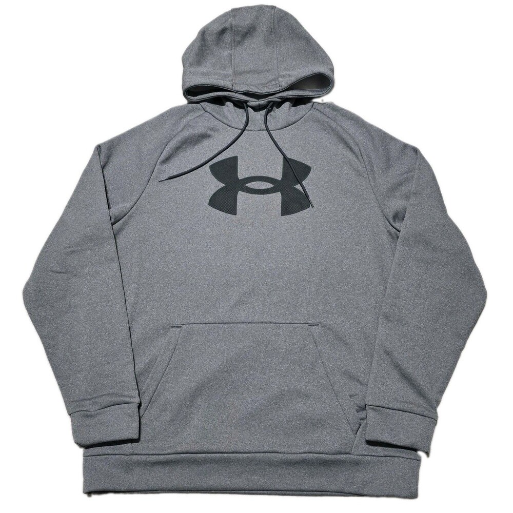 Under Armour Men's Sz Large Armour Fleece Performance Pullover Hoodie - Gray